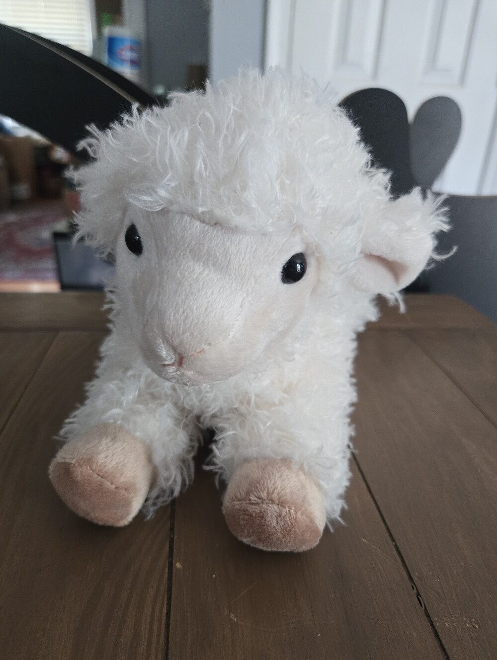 Plush White Lamb / Sheep Stuffed Animal Aurora